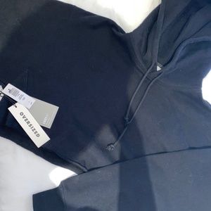 TNA cozy AF boyfriend cropped hoodie